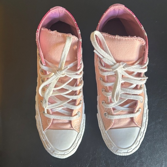 Converse ‘Not a Chuck’ Pink Two Tone High Top Sneakers - Picture 7 of 13